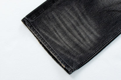 Distressed Vintage Combat Denim Pants | Tajstylo
