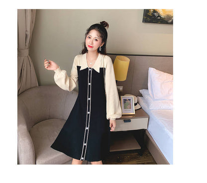 Avocado Green Long Sleeve Polo Dress | Tajstylo