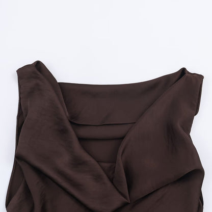 Elegant Silk Flute Dress | Tajstylo
