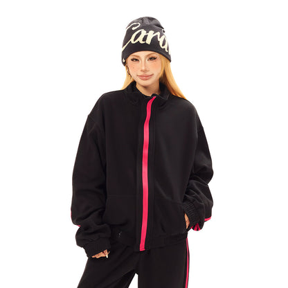 Solid Color Sports Leisure Jacket and Pants Set | Tajstylo