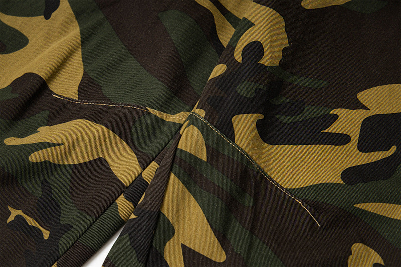Camouflage Straight Leg Casual Pants | Tajstylo