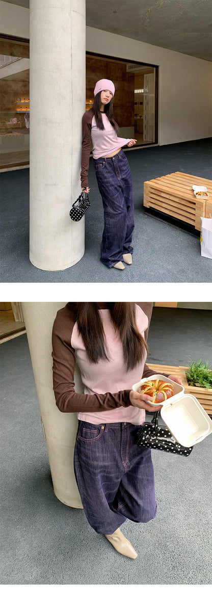Retro Wide Leg Jeans | Tajstylo
