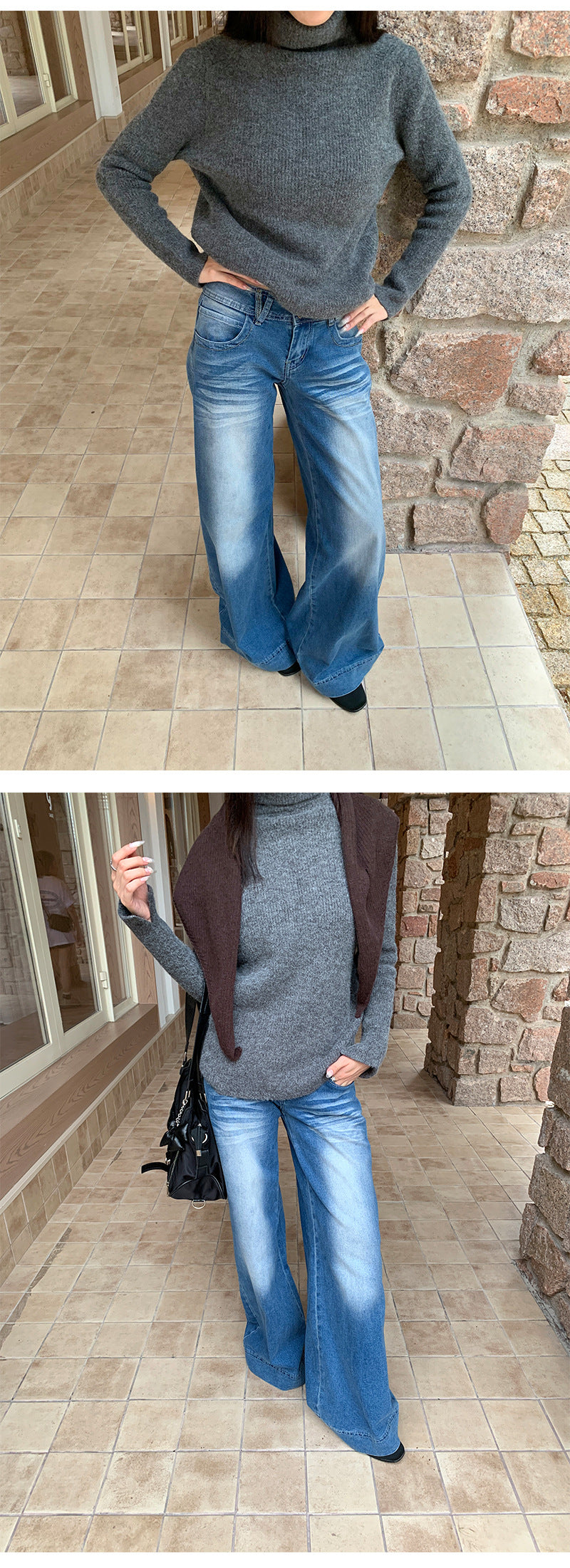 Wide Leg Flare Jeans for Women | Tajstylo