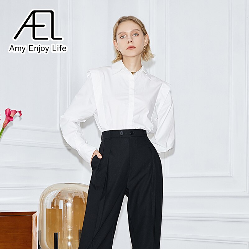 Woman wearing Elegant Long Sleeve Lapel Blouse in a professional setting