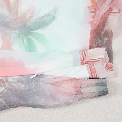 Casual Printed Two-Piece Set | Tajstylo