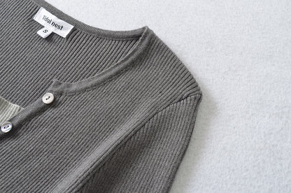 Color Block Boat Neck Long Sleeve T-Shirt | Tajstylo