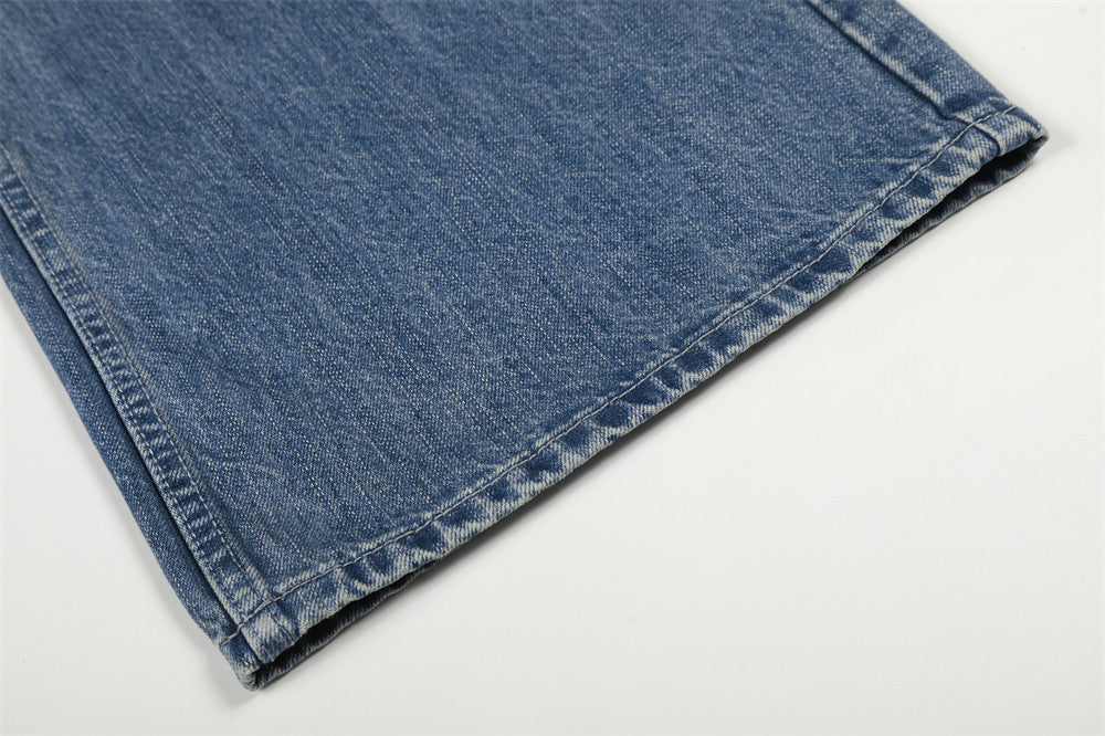 Color Blocked Polished Denim Jeans | Tajstylo