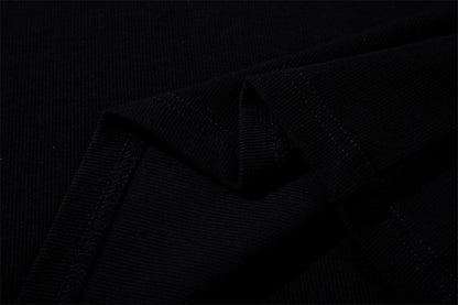 Half Open Collar Long Sleeve Tee | Tajstylo