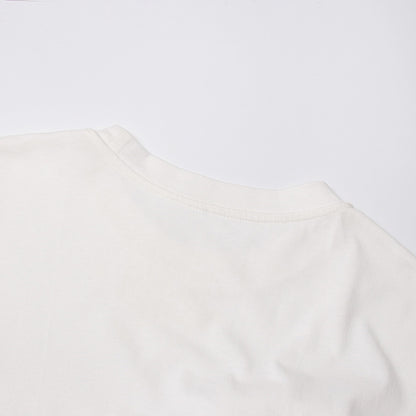 Cotton Mesh Patchwork Loose O Neck Short Sleeve T Shirt | Tajstylo