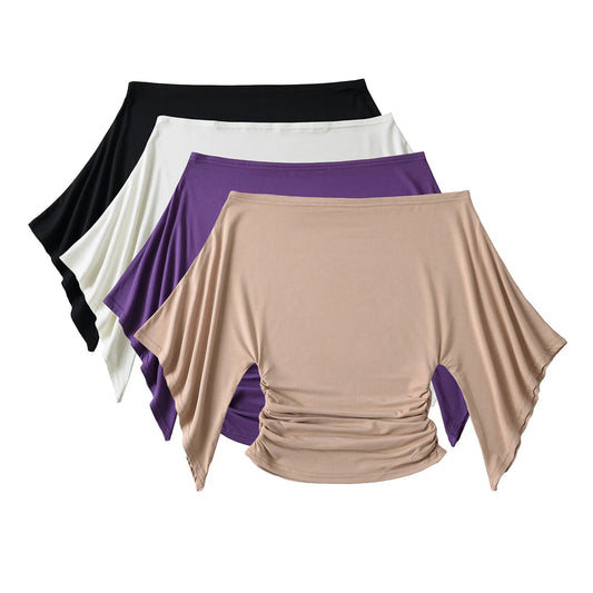 Woman wearing Batwing Sleeve Top in a casual setting