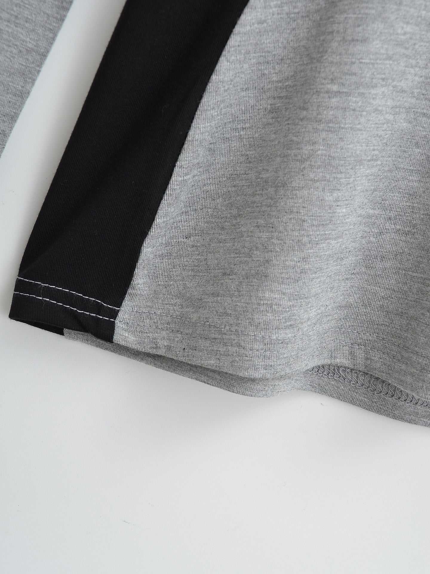Elastic Slim Fit Color Block Long Sleeve T-Shirt | Tajstylo