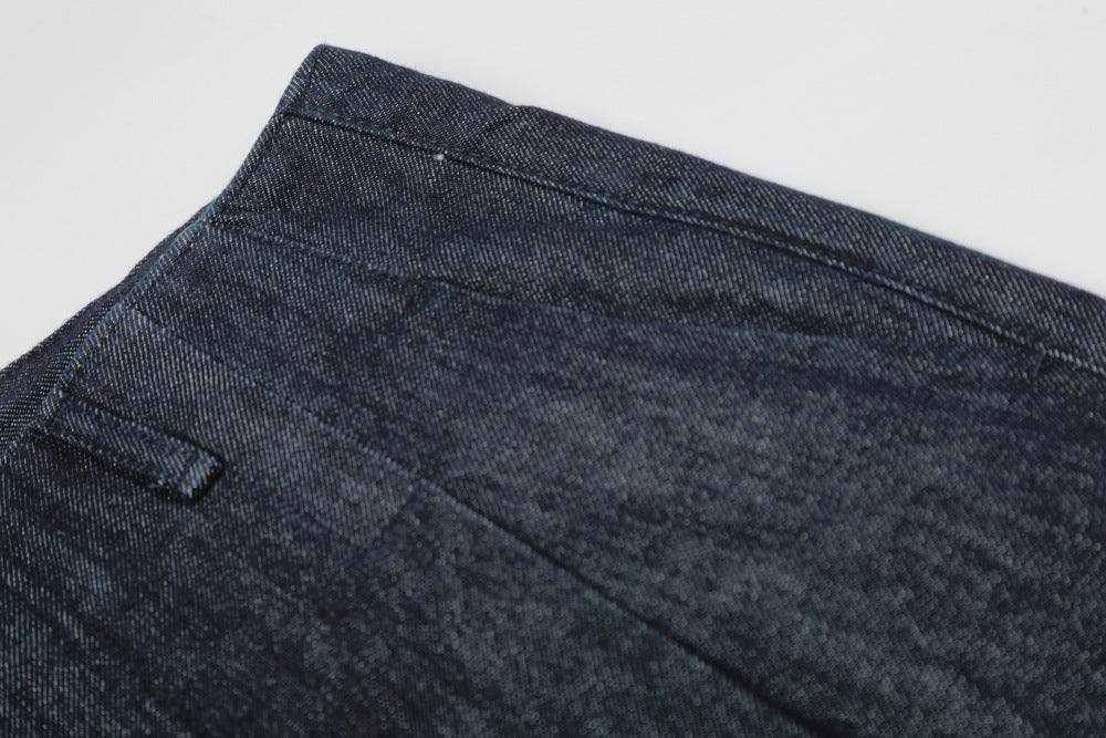 Wide Leg Denim Pants with Zipper Fly | Tajstylo