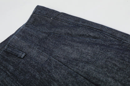 Wide Leg Denim Pants with Zipper Fly | Tajstylo