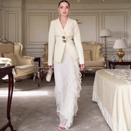 Elegant Long Sleeve Dress Set | Tajstylo