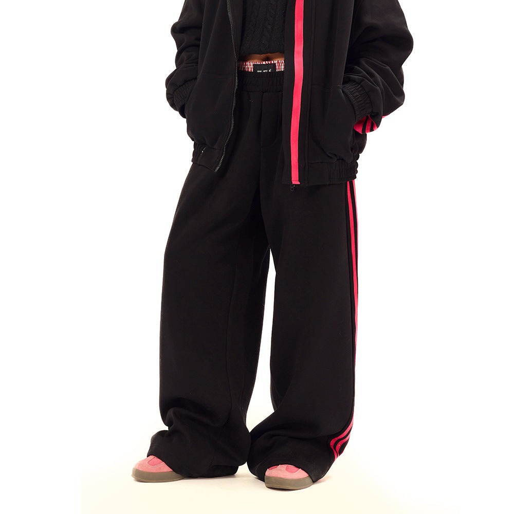 Solid Color Sports Leisure Jacket and Pants Set | Tajstylo