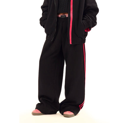 Solid Color Sports Leisure Jacket and Pants Set | Tajstylo