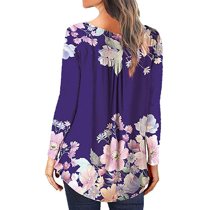 Floral Printed Tunic Shirt | Tajstylo