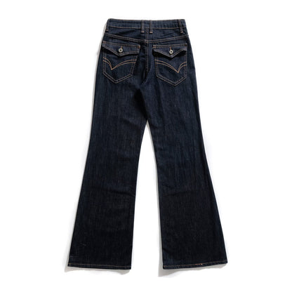 Classic Versatile Denim Flared Pants | Tajstylo
