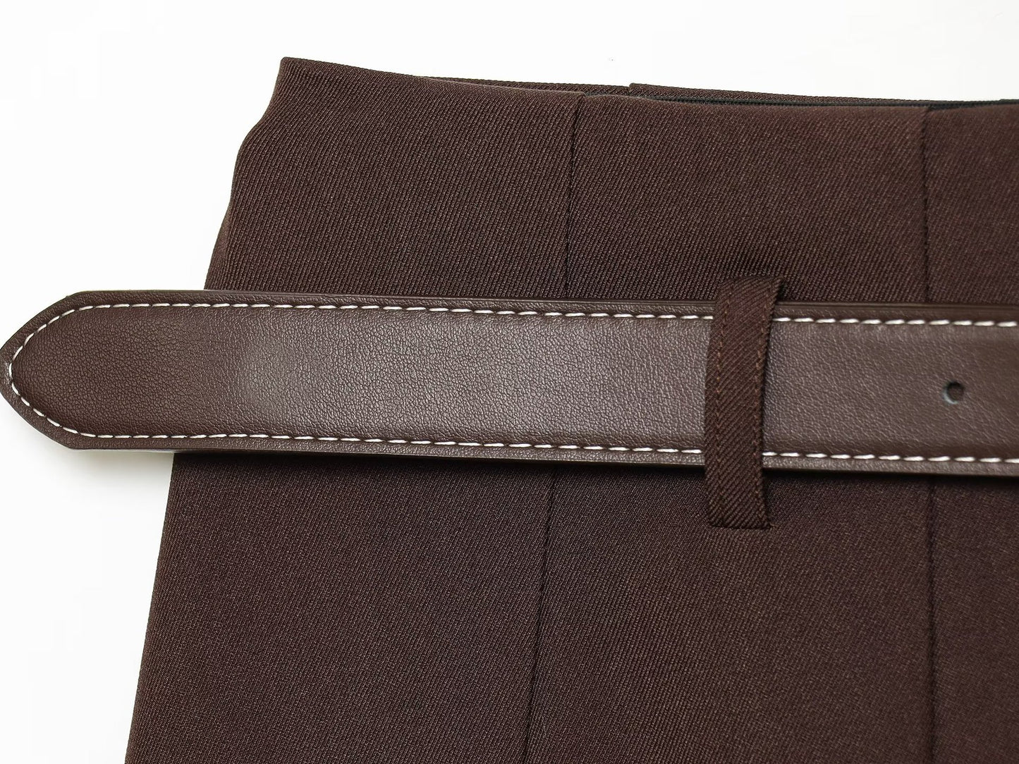 Belted A-Line Mini Skirt | Tajstylo