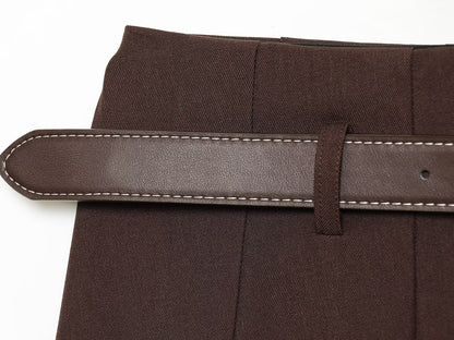 Belted A-Line Mini Skirt | Tajstylo