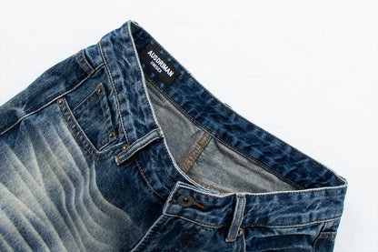 Vintage Washed Wide Leg Denim Pants | Tajstylo