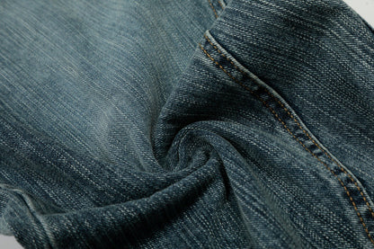 Blue Cowboy Curved Pants | Tajstylo