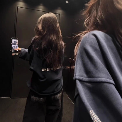 Woman wearing Casual Long Sleeve Hoodie for Women in a cozy setting