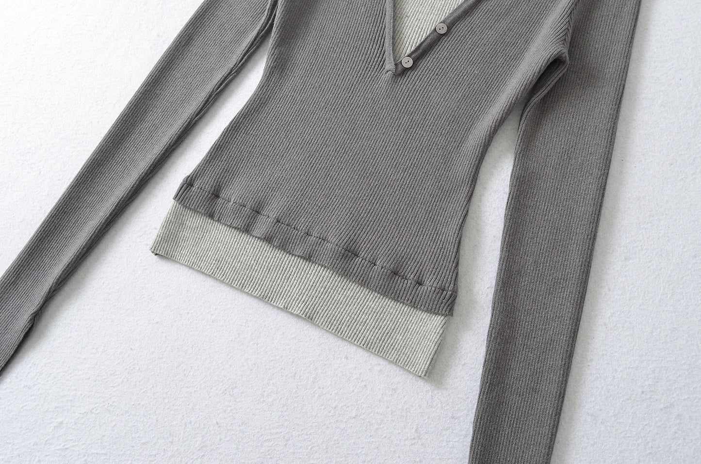 Color Block Boat Neck Long Sleeve T-Shirt | Tajstylo