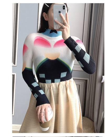 Miyake Pleated Corset Top | Tajstylo