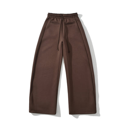 Woman wearing Drawstring Wide Leg Pants in a casual setting