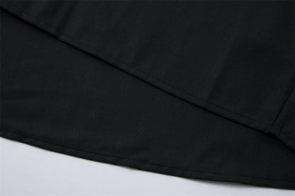 Loose Open Front Long Sleeve Shirt | Tajstylo