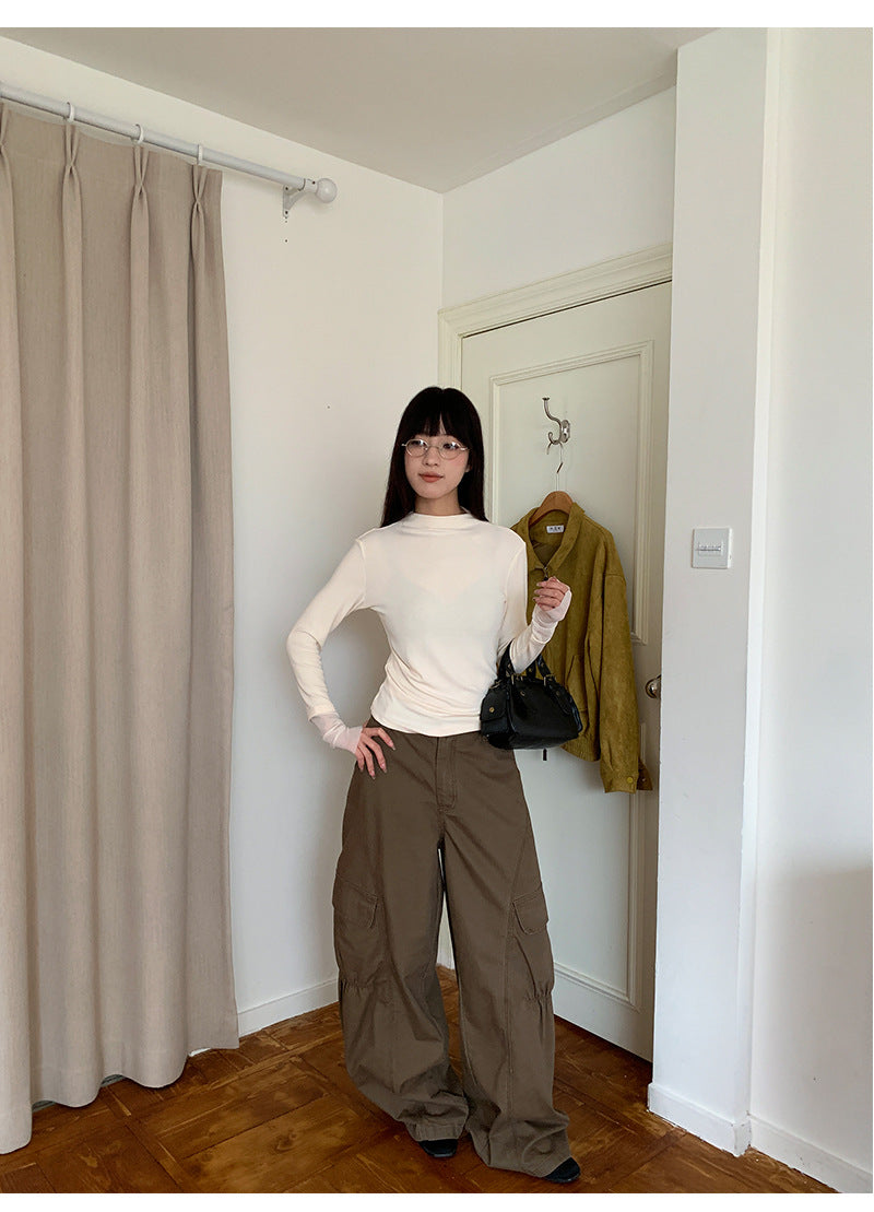 Casual Pleated Cargo Jeans | Tajstylo