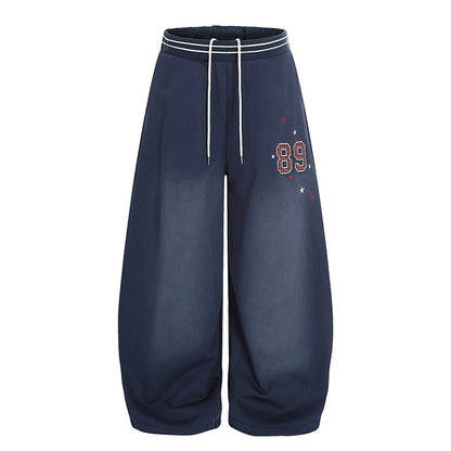 Pleated Fleece-Lined Wide Leg Sweatpants | Tajstylo
