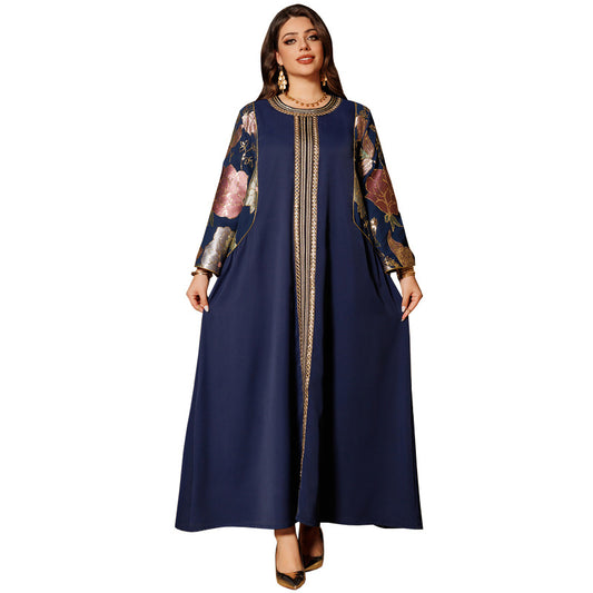 Elegant Beaded Embroidered Long Dress | Tajstylo