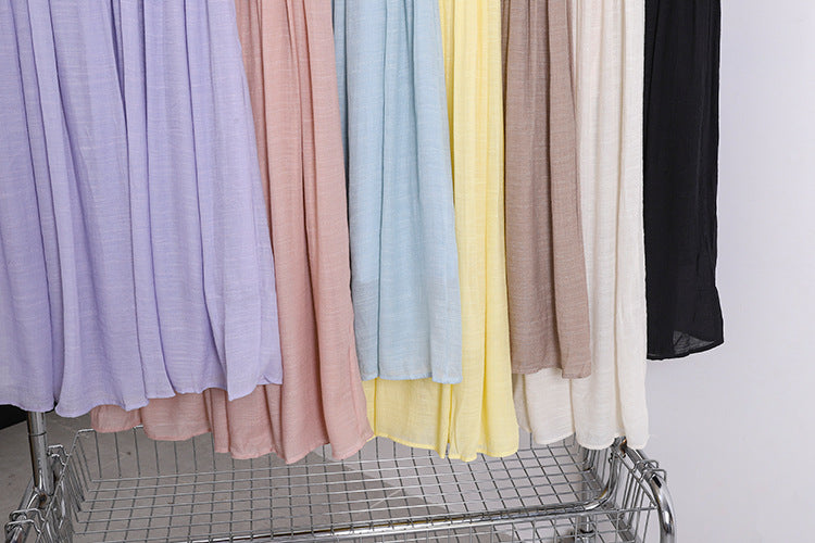 Solid Color A-Line Skirt | Tajstylo