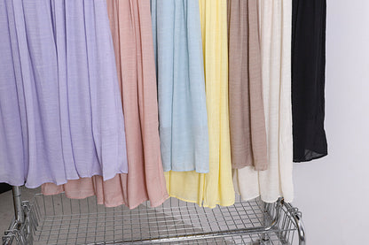 Solid Color A-Line Skirt | Tajstylo