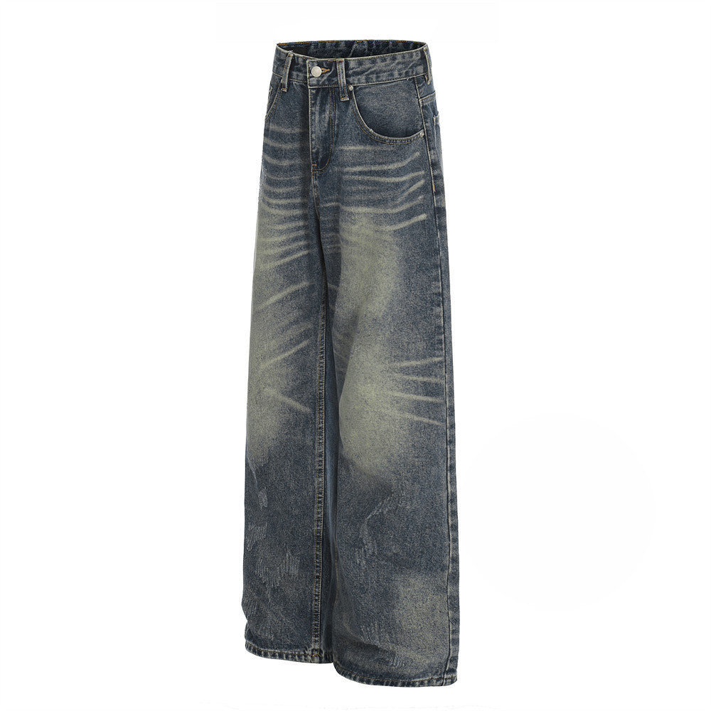 Whitewashed Loose Denim Pants | Tajstylo