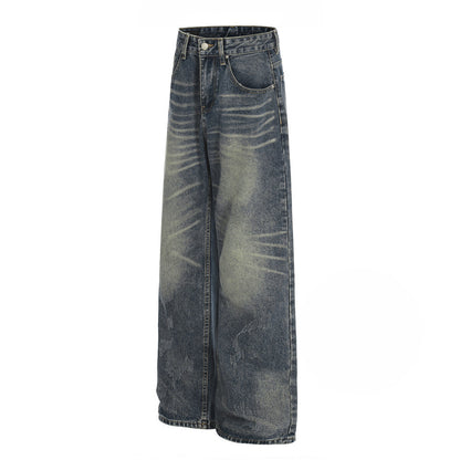 Whitewashed Loose Denim Pants | Tajstylo