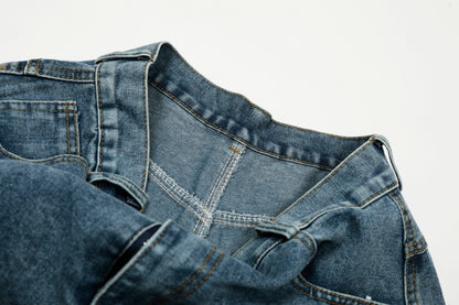 Washed Denim Pants | Tajstylo