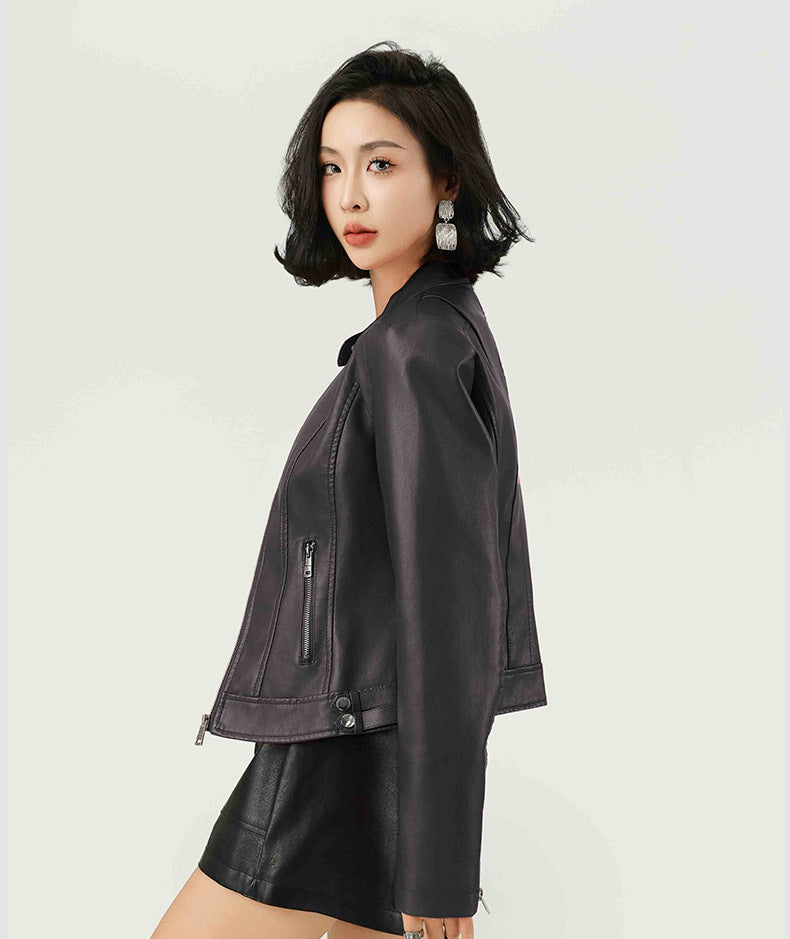 Standing Collar Short Jacket | Tajstylo