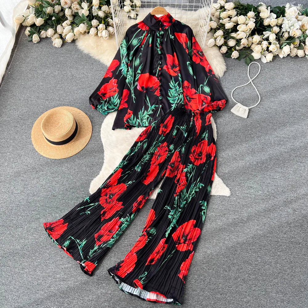 Chic Two Piece Set Top and Pants | Tajstylo