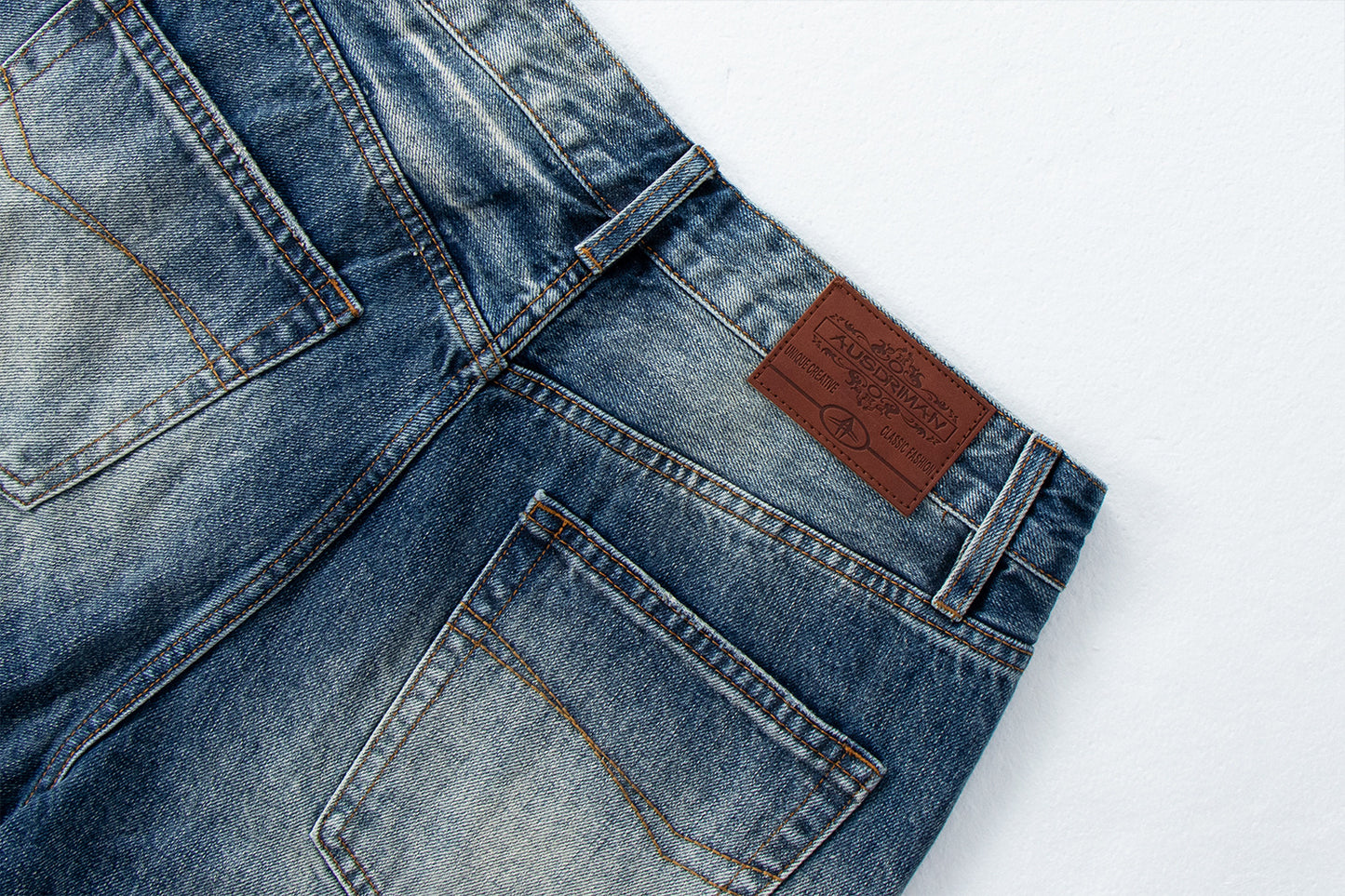 Vintage Washed Wide Leg Denim Pants | Tajstylo