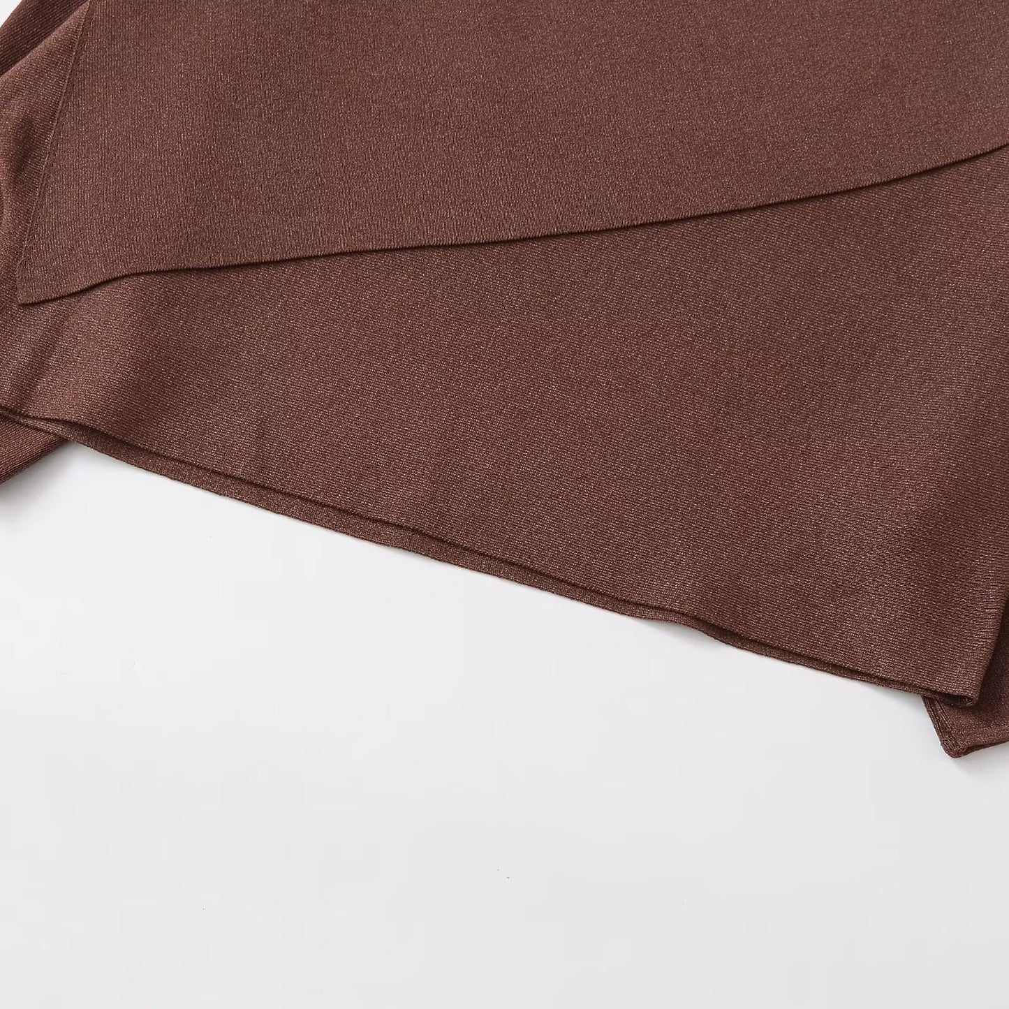 Loose Metallic Thread Knitted Cape Pullover | Tajstylo