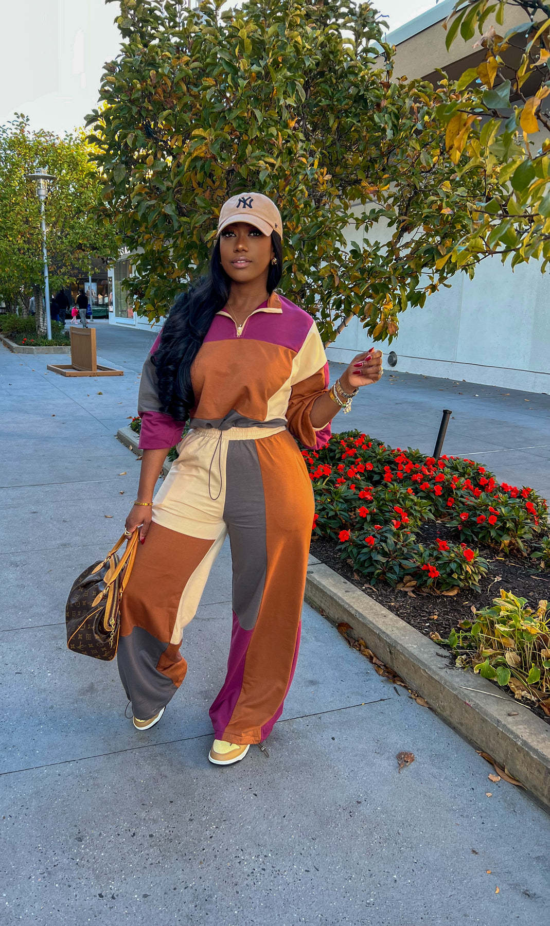Sporty Woven Two-Piece Set | Tajstylo