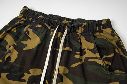 Camouflage Straight Leg Casual Pants | Tajstylo