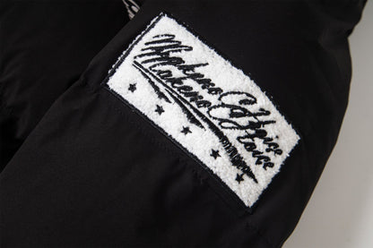 High Collar Zip-Up Winter Jacket | Tajstylo