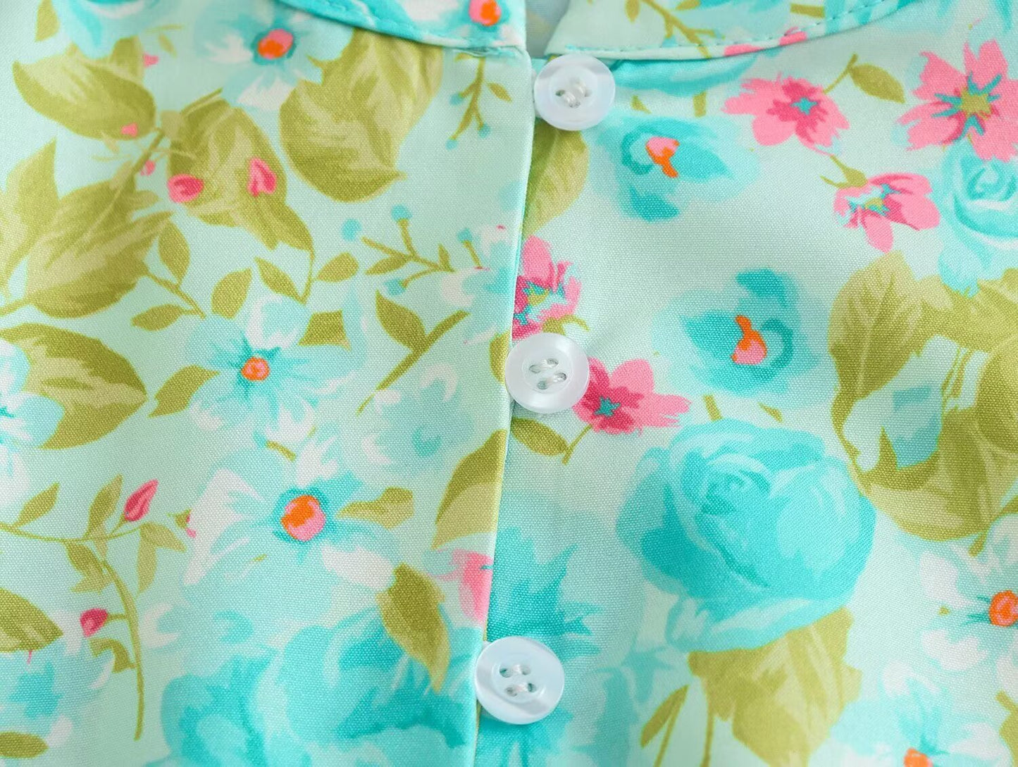 Casual Printed A-Line Dress with Long Sleeves | Tajstylo