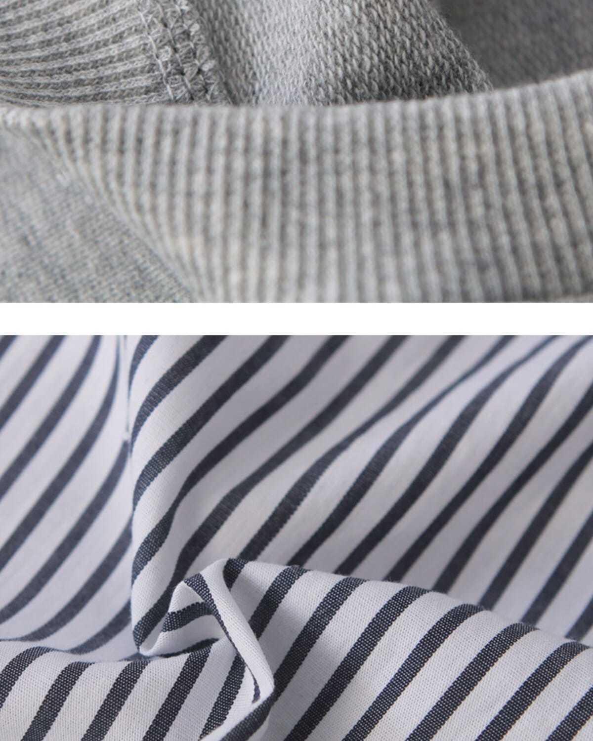 Patchwork Striped Oversized Hoodie | Tajstylo