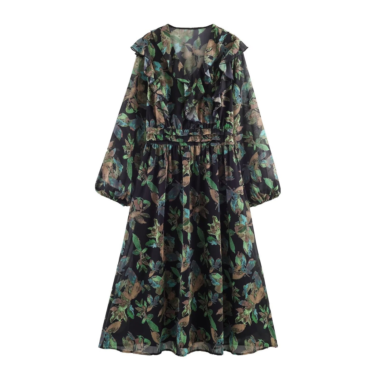 Women's Long Sleeve A-Line Mini Dress | Tajstylo