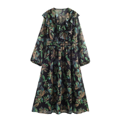 Women's Long Sleeve A-Line Mini Dress | Tajstylo